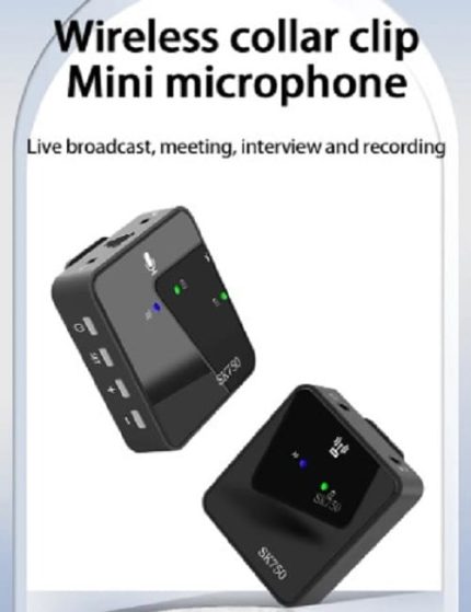 SK750 Dual Wireless Lavalier Microphone