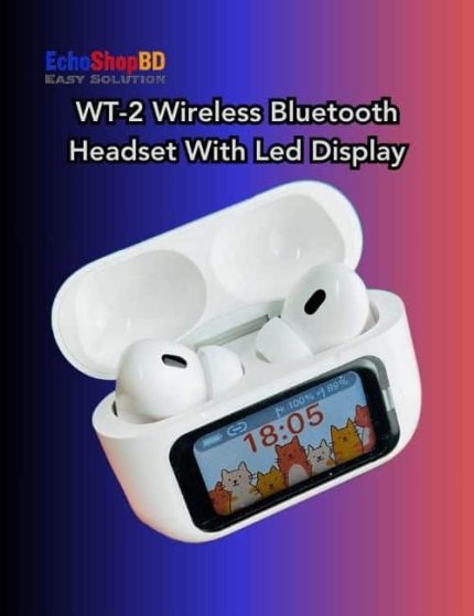 WT-2 Wireless Bluetooth Headset With Led Display