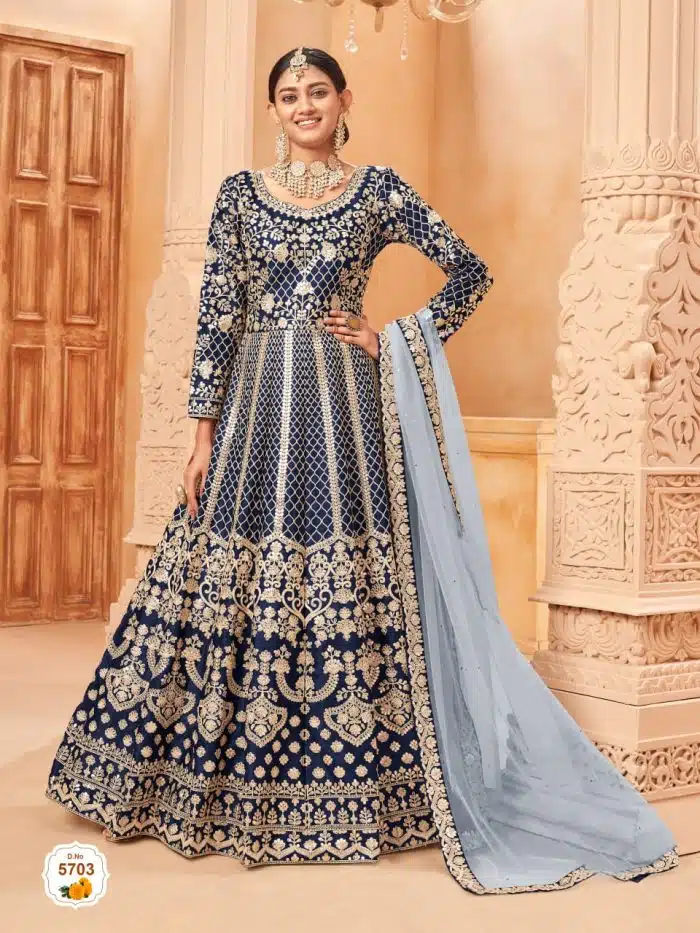 Readymade Embroidery Party Dress - Image 5