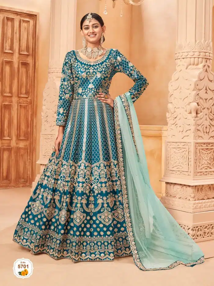 Readymade Embroidery Party Dress - Image 4