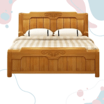 Mahogany Wood Full Box Bed