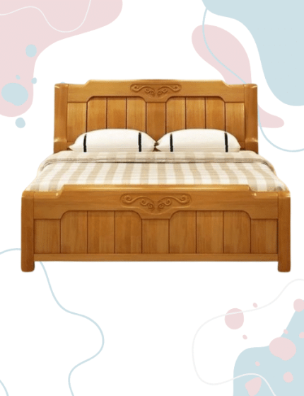 Mahogany Wood Full Box Bed