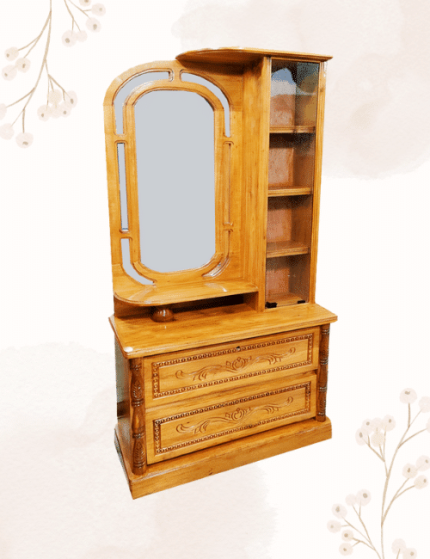 Mahogani Wooden Dressing Table 3/7 Feet