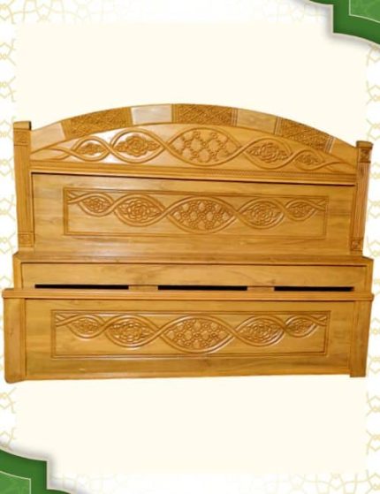 Mahogany Wood Semi Box Bed