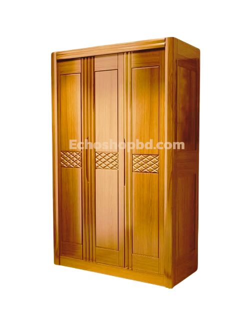 3 Door Mahogany Wooden Almirah