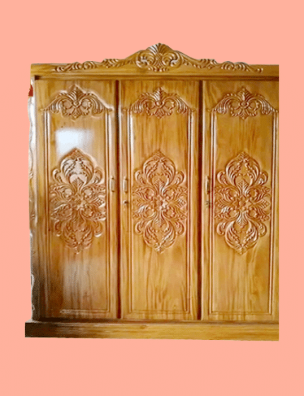 Mahogany Wooden 3 Palla Almari