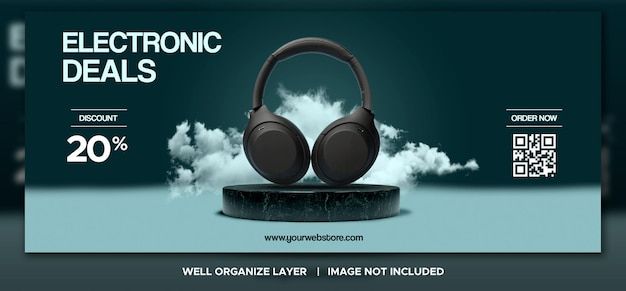 Gadget promotion banner template design _ Premium PSD
