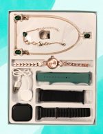 A68 Plus Smart Watch and Jewellery Gift Set