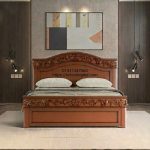 Premium Mahogany Wood Carved Royal Bed