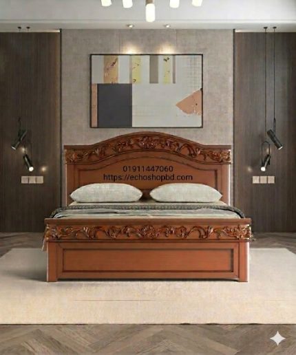 Premium Mahogany Wood Carved Royal Bed
